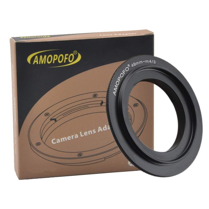 Amopofo حلقة محول عكسية بملف فلتر 49 مم، لكاميرات M4/3 LUMIX GX7 GF6 GH3 G5 GF5 GX1 GF3 G3 Olympus OM-D E-M1 E-M5 E-PL6 E-P5 DSLR - Image 4